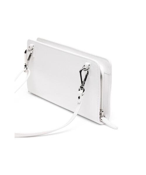 DIESEL（ディーゼル）の「レディース ラウンドDロゴ お財布ポシェット（財布・レディース・ホワイト/ブラック・UNI）」の4枚目の写真