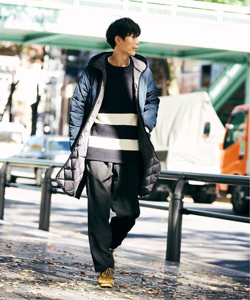 JOURNAL STANDARD relume(ジャーナルスタンダード レリューム)の「TECH WOOL WASHABLE スラックス(スラックス・メンズ・ブラック/ブラウン/ベージュ・SMALL/MEDIUM/LARGE)」の2枚目の写真