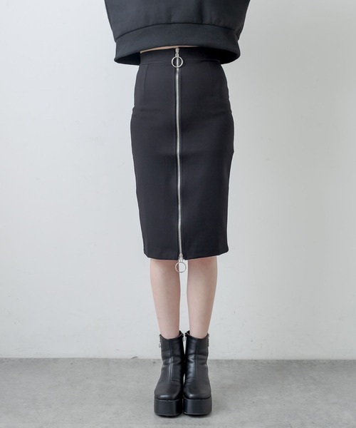 RASVOA（ラスボア）の「ジップタイトスカート（スカート・レディース・ブラック・FREE）」の3枚目の写真