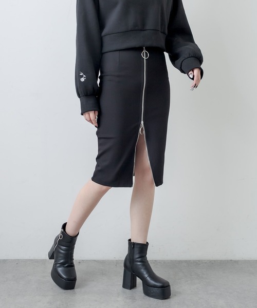 RASVOA（ラスボア）の「ジップタイトスカート（スカート・レディース・ブラック・FREE）」の8枚目の写真