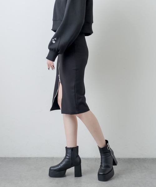 RASVOA（ラスボア）の「ジップタイトスカート（スカート・レディース・ブラック・FREE）」の13枚目の写真