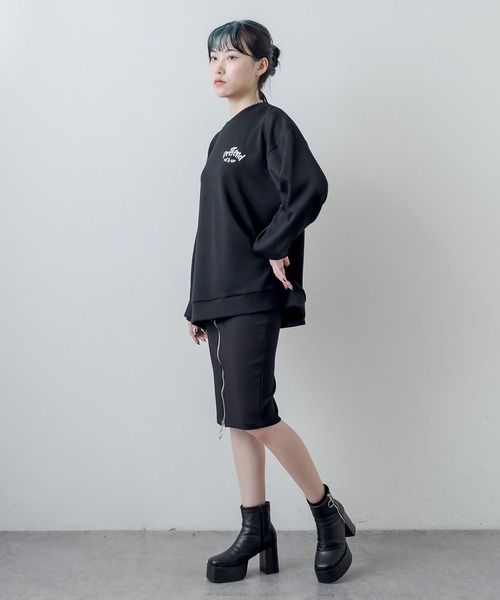 RASVOA（ラスボア）の「ジップタイトスカート（スカート・レディース・ブラック・FREE）」の9枚目の写真