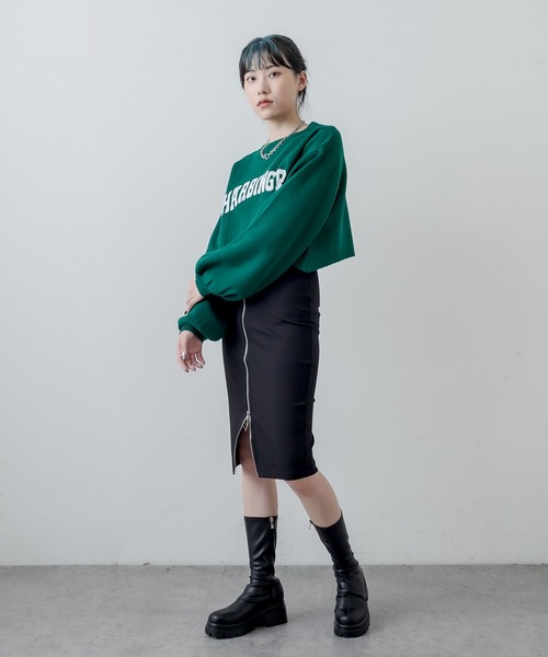 RASVOA（ラスボア）の「ジップタイトスカート（スカート・レディース・ブラック・FREE）」の6枚目の写真