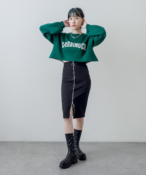 RASVOA（ラスボア）の「ジップタイトスカート（スカート・レディース・ブラック・FREE）」の2枚目の写真