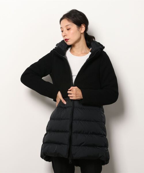 HERNO（ヘルノ）の「【HERNO】鹿の子編みウール×ヌアージュナイロン