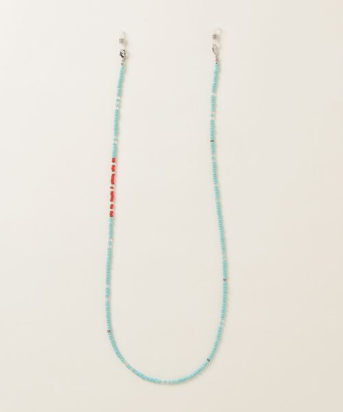 TMT（ティーエムティー）の「BEADS MASK HOLDER（ネックレス・メンズ・レッド/ターコイズブルー・FREE）」の2枚目の写真