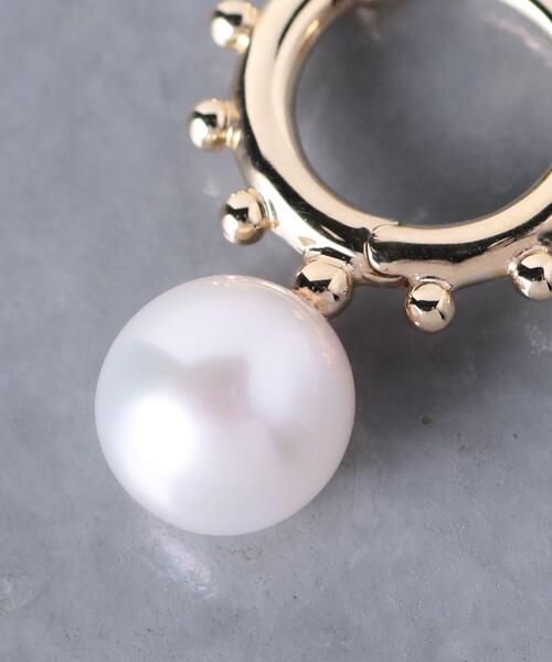 HIROTAKA(ヒロタカ)の「<Hirotaka(ヒロタカ)>ANEMONE パール フープ 片耳 ピアス ■■■(ピアス(片耳用)・レディース・ゴールド・FREE)」の4枚目の写真