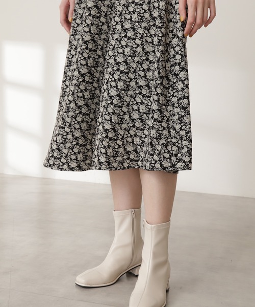 N.(N. Natural Beauty Basic)(エヌエヌナチュラルビューティーベーシック)の「◆スタンドネックハイウエストシャーリングワンピース(ワンピース・レディース・ブラック系その他/ブラウン系その他・MEDIUM)」の12枚目の写真