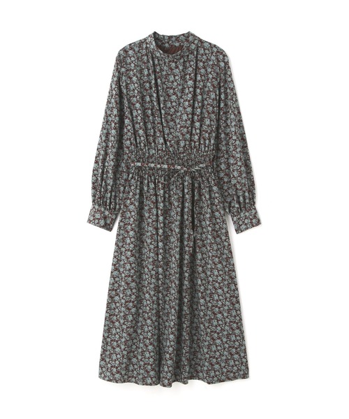 N.(N. Natural Beauty Basic)(エヌエヌナチュラルビューティーベーシック)の「◆スタンドネックハイウエストシャーリングワンピース(ワンピース・レディース・ブラック系その他/ブラウン系その他・MEDIUM)」の16枚目の写真