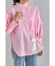 ピンタックシャツブラウス
