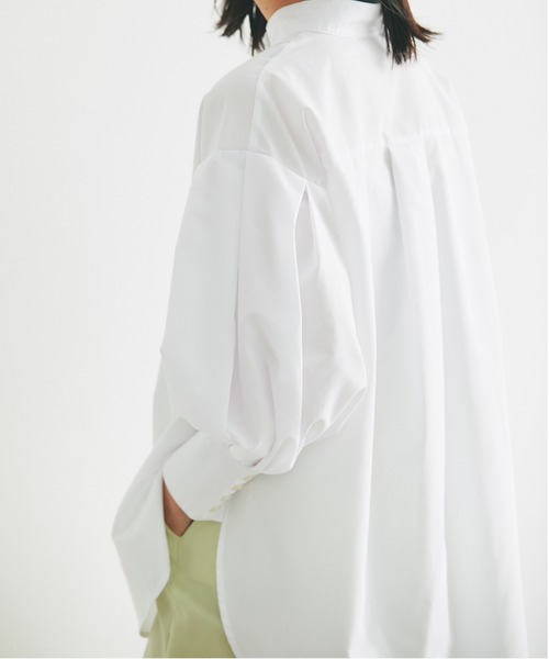 &. NOSTALGIA（アンドドットノスタルジア）の「ピンタックシャツブラウス（シャツ/ブラウス・レディース・ネイビー/オフホワイト/ブラック/ホワイト/ブルー系その他/ブルー/ブルー系その他2/ピンク/カーキ/ライトオレンジ系・FREE）」の13枚目の写真