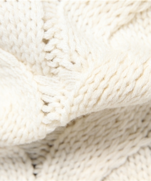 Chico（チコ）の「袖ボリュームケーブルニット（ニット/セーター・レディース・グレー/ピンク/イエロー/ホワイト・FREE）」の14枚目の写真