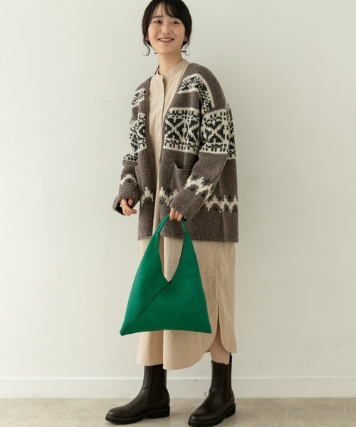 RODE SKO（ロデスコ）の「サンカクトートバッグ（トートバッグ・レディース・ベージュ系その他/グリーン/ブラック/ホワイト系その他/シルバー/ライトブルー・ONE）」の4枚目の写真