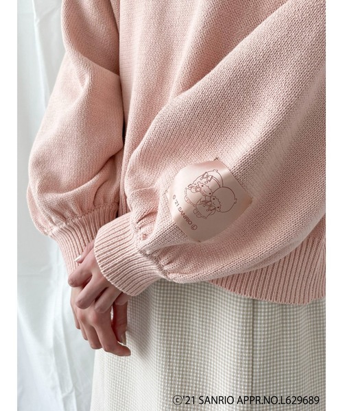 SLURR(スラ―)の「Sanrio characters 2wayリボンニット(ニット/セーター・レディース・レッド/ピンク/イエロー/オレンジ/ミント/ラベンダー・FREE)」の10枚目の写真