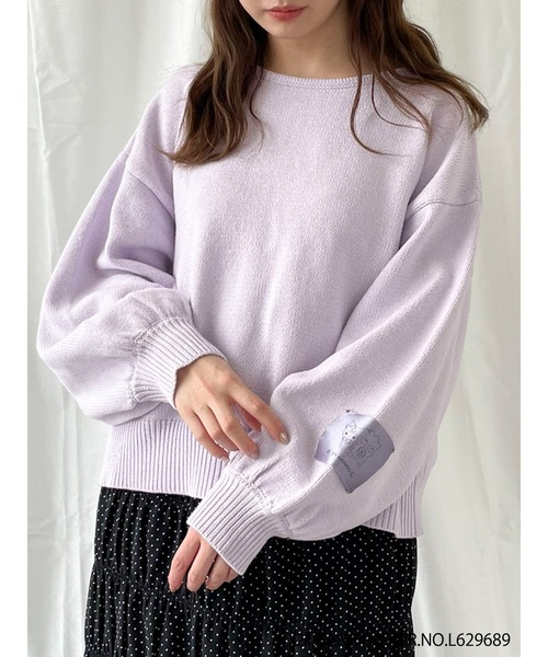 SLURR(スラ―)の「Sanrio characters 2wayリボンニット(ニット/セーター・レディース・レッド/ピンク/イエロー/オレンジ/ミント/ラベンダー・FREE)」の15枚目の写真