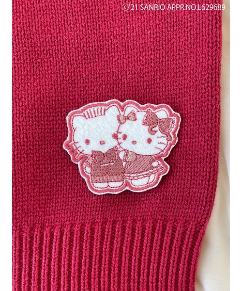 SLURR(スラ―)の「Sanrio characters 2wayリボンニット(ニット/セーター・レディース・レッド/ピンク/イエロー/オレンジ/ミント/ラベンダー・FREE)」の8枚目の写真