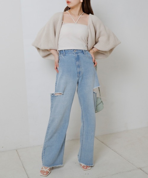 ⭐︎専用☆TO BE CHIC  ボレロ カーディガン セール】バックリボンボレロカーディガン（カーディガン/ボレロ