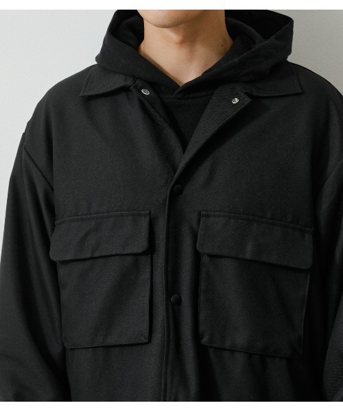 AZUL by moussy（アズールバイマウジー）の「BACK EMBROIDERY CPO JACKET/バックエンブロイダリーCPOジャケット（その他アウター・メンズ・オフホワイト/ブラック/グリーン系その他・MEDIUM/LARGE）」の19枚目の写真