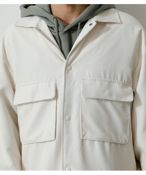 AZUL by moussy（アズールバイマウジー）の「BACK EMBROIDERY CPO JACKET/バックエンブロイダリーCPOジャケット（その他アウター・メンズ・オフホワイト/ブラック/グリーン系その他・MEDIUM/LARGE）」の10枚目の写真