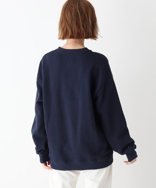 BASECONTROL(ベースコントロール)の「◆Quash 刺繍デザイン 裏毛クルーネックスウェット(スウェット・レディース・アイボリー/グリーン/ライトブルー/アイボリー系/ベージュ系/ネイビー系・99)」の9枚目の写真