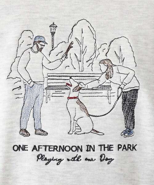 BASECONTROL(ベースコントロール)の「◆Quash 刺繍デザイン 裏毛クルーネックスウェット(スウェット・レディース・アイボリー/グリーン/ライトブルー/アイボリー系/ベージュ系/ネイビー系・99)」の15枚目の写真