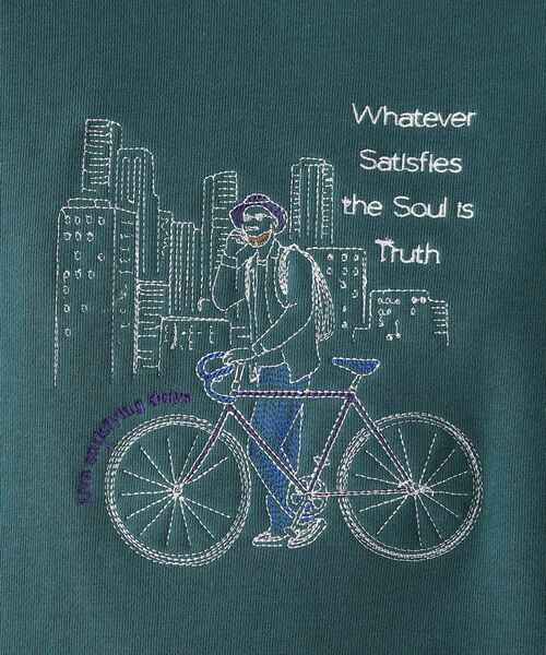 BASECONTROL(ベースコントロール)の「◆Quash 刺繍デザイン 裏毛クルーネックスウェット(スウェット・レディース・アイボリー/グリーン/ライトブルー/アイボリー系/ベージュ系/ネイビー系・99)」の16枚目の写真