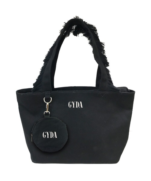 GYDA（ジェイダ）の「GYDA(ジェイダ) フリンジハンドルトートバッグ キャンバス GY-B041レディース バッグ　かばん ブランド（トートバッグ・レディース・ブラック/アイボリー・FREE）」の12枚目の写真