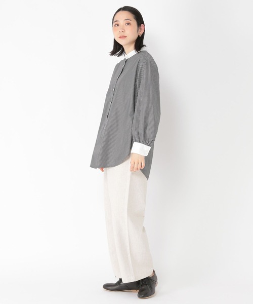 studio CLIP（スタディオクリップ）の「【速乾/接触冷感/マシーンウォッシャブル/お手入れ楽】クリレックスタンドシャツ（シャツ/ブラウス・レディース・サックスブルー/その他1/その他2/ライトピンク・MEDIUM/LARGE）」の15枚目の写真