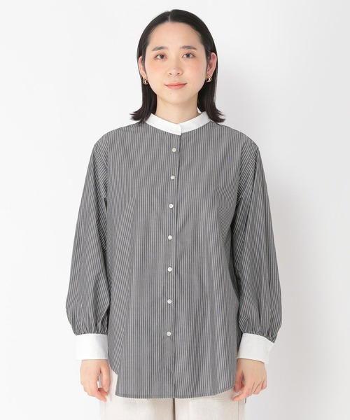 studio CLIP（スタディオクリップ）の「【速乾/接触冷感/マシーンウォッシャブル/お手入れ楽】クリレックスタンドシャツ（シャツ/ブラウス・レディース・サックスブルー/その他1/その他2/ライトピンク・MEDIUM/LARGE）」の19枚目の写真