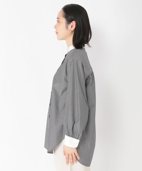 studio CLIP（スタディオクリップ）の「【速乾/接触冷感/マシーンウォッシャブル/お手入れ楽】クリレックスタンドシャツ（シャツ/ブラウス・レディース・サックスブルー/その他1/その他2/ライトピンク・MEDIUM/LARGE）」の20枚目の写真