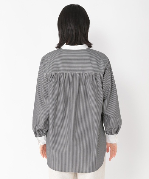 studio CLIP（スタディオクリップ）の「【速乾/接触冷感/マシーンウォッシャブル/お手入れ楽】クリレックスタンドシャツ（シャツ/ブラウス・レディース・サックスブルー/その他1/その他2/ライトピンク・MEDIUM/LARGE）」の21枚目の写真