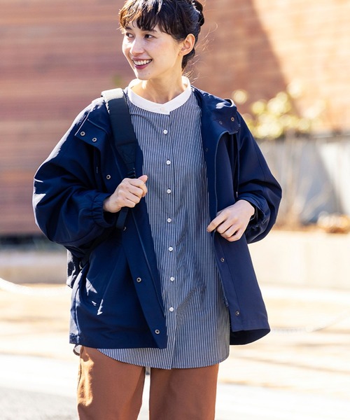 studio CLIP（スタディオクリップ）の「【速乾/接触冷感/マシーンウォッシャブル/お手入れ楽】クリレックスタンドシャツ（シャツ/ブラウス・レディース・サックスブルー/その他1/その他2/ライトピンク・MEDIUM/LARGE）」の7枚目の写真