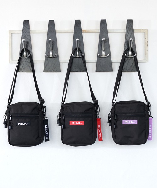 MILKFED.(ミルクフェド)の「RECTANGLE SHOULDER BAG/ ショルダーバッグ(ショルダーバッグ・レディース・ブラック/レッド/ライトパープル・ONE SIZE)」の19枚目の写真