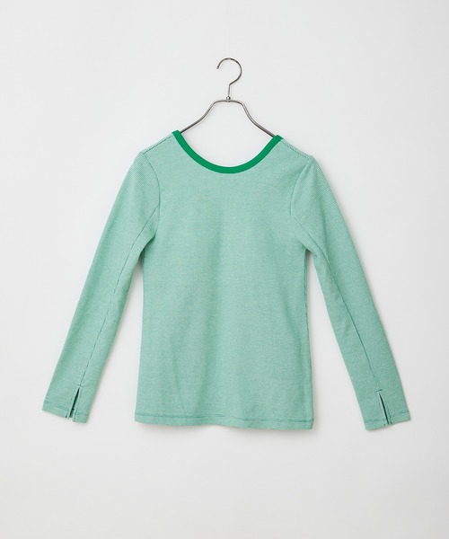 CIAOPANIC（チャオパニック）の「嬉しいパット付き！ジャガードバックオープンプルオーバー（Tシャツ/カットソー・レディース・ブラック/オレンジ/ブルー/グリーン・FREE）」の22枚目の写真