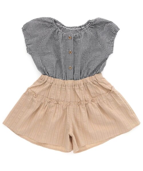 Seraph（セラフ）の「ドッキングコンビネゾン（つなぎ/オールインワン・キッズ・グリーン/ブラック/イエロー・100/140/90/130/120/80/110）」の2枚目の写真