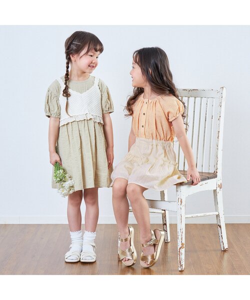 Seraph（セラフ）の「ドッキングコンビネゾン（つなぎ/オールインワン・キッズ・グリーン/ブラック/イエロー・100/140/90/130/120/80/110）」の6枚目の写真