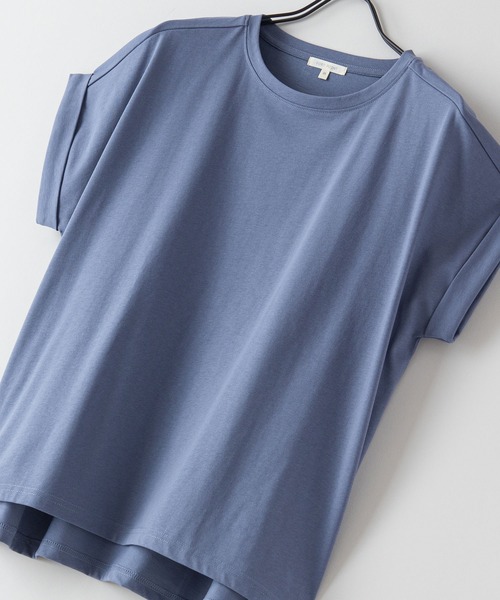 fort point(フォーポイント)の「【FORT POINT/フォートポイント】ラウンドヘムTシャツ(Tシャツ/カットソー・レディース・ブラック/ピンク系その他/オレンジ系その他/グレー/ホワイト/チャコールグレー/ダークベージュ/ミント/サックスブルー・MEDIUM/LARGE)」の8枚目の写真