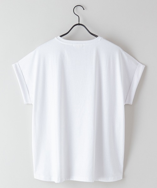 fort point(フォーポイント)の「【FORT POINT/フォートポイント】ラウンドヘムTシャツ(Tシャツ/カットソー・レディース・ブラック/ピンク系その他/オレンジ系その他/グレー/ホワイト/チャコールグレー/ダークベージュ/ミント/サックスブルー・MEDIUM/LARGE)」の22枚目の写真