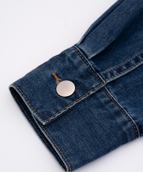 aimoha（アイモハ）の「デニムワンピース (SS)（ワンピース・レディース・ブルー/インディゴブルー・MEDIUM/SMALL）」の11枚目の写真