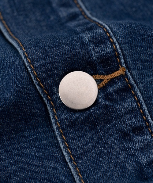 aimoha（アイモハ）の「デニムワンピース (SS)（ワンピース・レディース・ブルー/インディゴブルー・MEDIUM/SMALL）」の8枚目の写真