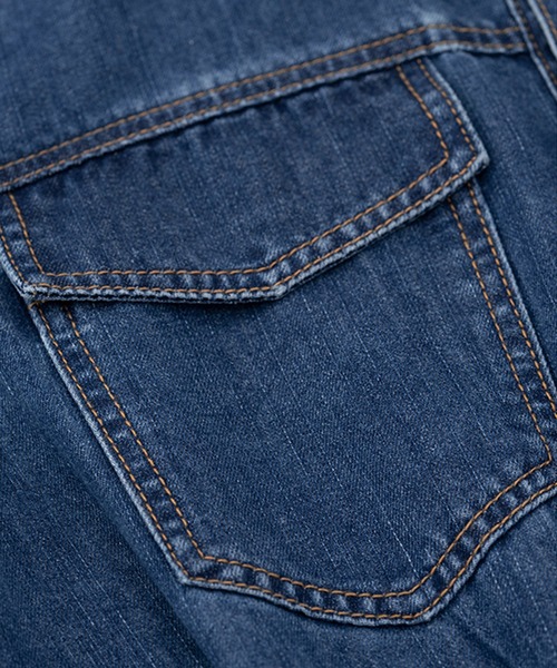 aimoha（アイモハ）の「デニムワンピース (SS)（ワンピース・レディース・ブルー/インディゴブルー・MEDIUM/SMALL）」の9枚目の写真