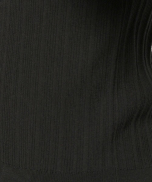 PAGEBOY（ページボーイ）の「ランダムリブポロニット（ニット/セーター・レディース・ブラック/オフホワイト/コーラルピンク・FREE）」の9枚目の写真