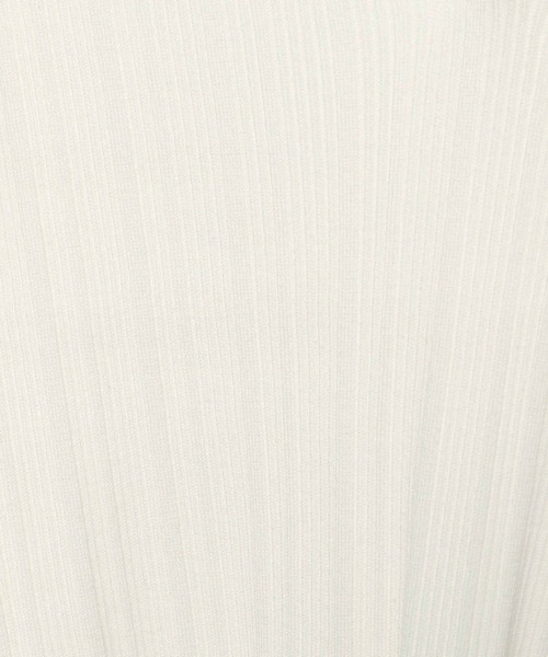 PAGEBOY（ページボーイ）の「ランダムリブポロニット（ニット/セーター・レディース・ブラック/オフホワイト/コーラルピンク・FREE）」の6枚目の写真