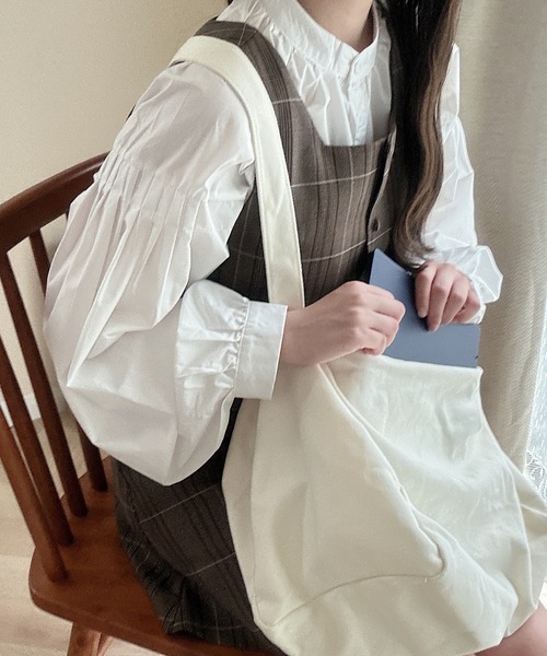 Cham.（チャム）の「ミニチェックワンピース（ワンピース・レディース・ブラウン・F）」の14枚目の写真