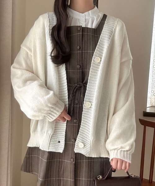 Cham.（チャム）の「ミニチェックワンピース（ワンピース・レディース・ブラウン・F）」の2枚目の写真