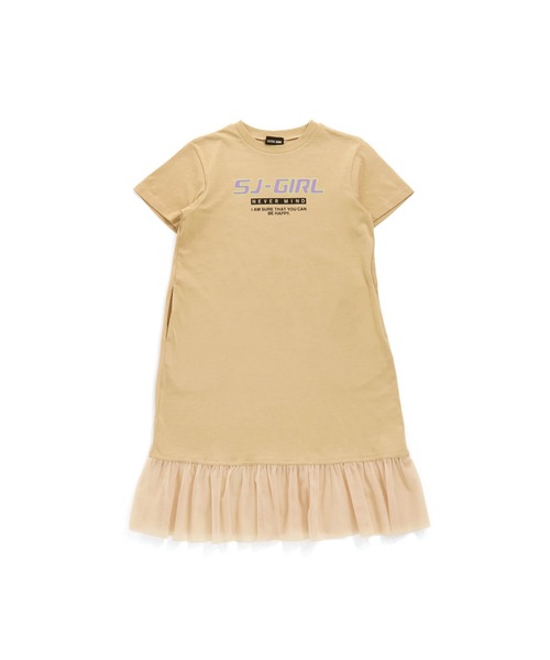 SISTER JENNI(SISTER JENNI)の「裾チュールTシャツワンピ(ワンピース・キッズ・ラベンダー/ブラック/ベージュ・140cm/130cm/160cm/150cm)」の6枚目の写真