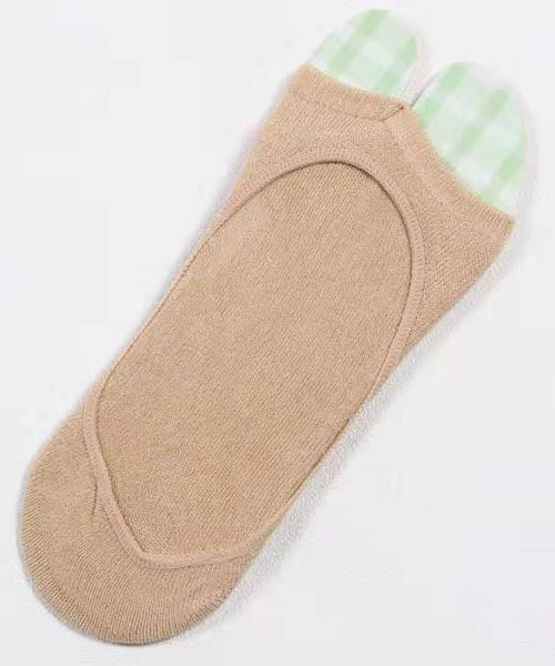 Fun & Daily（ファンアンドデイリー）の「F&D : フィンガーレスボートソックス（ソックス/靴下・レディース・ホワイト/ブラック/グレー/ベージュ・FREE）」の5枚目の写真