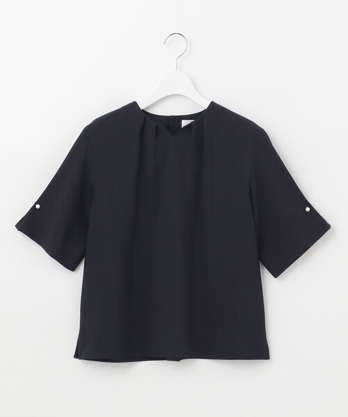 J.PRESS(ジェイプレス)の「【洗える・接触冷感】マルソースパンボイル ブラウス(シャツ/ブラウス・レディース・ブラウン系/ネイビー系/グレー系・T15/T13)」の11枚目の写真