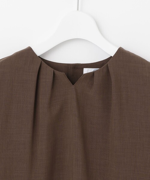 J.PRESS(ジェイプレス)の「【洗える・接触冷感】マルソースパンボイル ブラウス(シャツ/ブラウス・レディース・ブラウン系/ネイビー系/グレー系・T15/T13)」の13枚目の写真