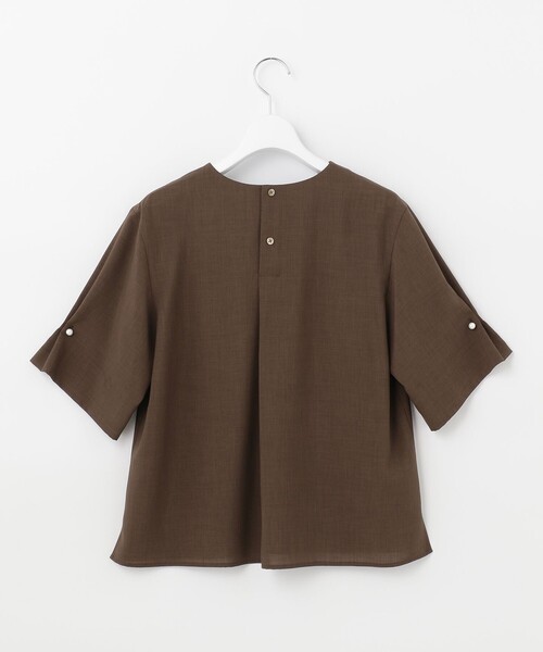 J.PRESS(ジェイプレス)の「【洗える・接触冷感】マルソースパンボイル ブラウス(シャツ/ブラウス・レディース・ブラウン系/ネイビー系/グレー系・T15/T13)」の16枚目の写真